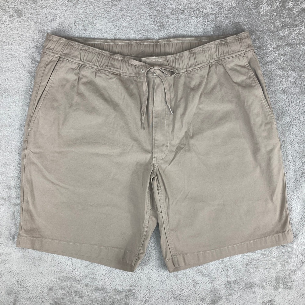 Duluth Trading‎ Co. Shorts Mens Size 40 Khaki Beige Pull On Draw String Comfort